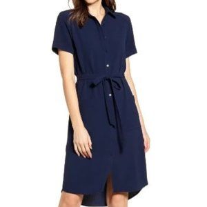 🌷 RACHEL PARCELL Everyday Shirt Dress Navy 🌷